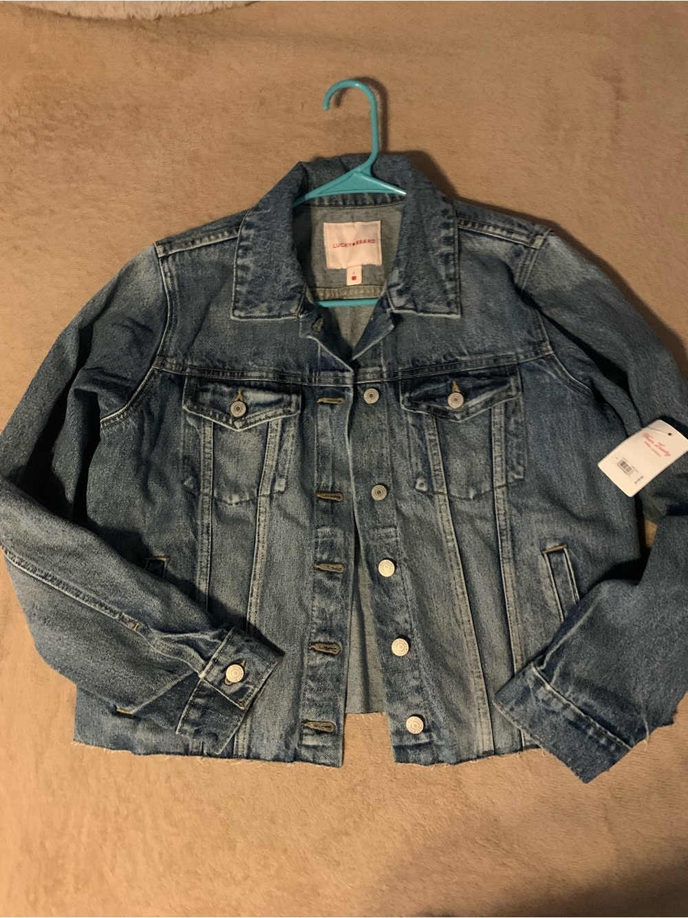 Lucky Brand Light Blue Denim Jacket - Button Front